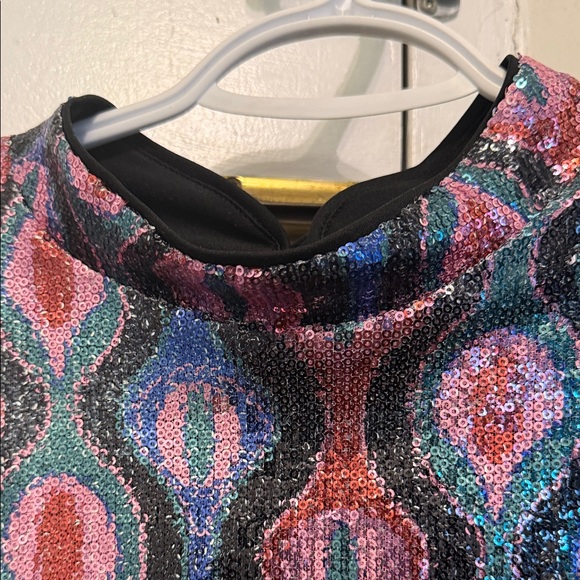 Nicole Miller Multicolor Sequin Mini Dress - Picture 4 of 16